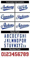 Women's White Royal Classic Style Baseball Jersey 5