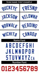 Women's White Royal Classic Style Baseball Jersey 5