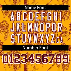 Yellow 3D Graffiti Pattern Baseball Jersey 4