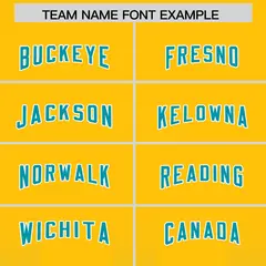 Yellow Aqua Gradient Vertical Stripe Fashion Football Jersey 3