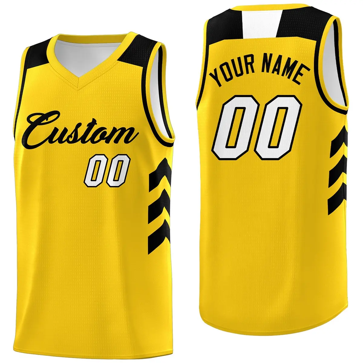 Yellow Black Classic Fashion Sportwear Basketball Jersey