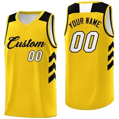 Yellow Black Classic Fashion Sportwear Basketball Jersey
