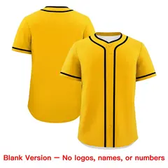 Yellow Black Father's Day Classic Baseball Jersey 6