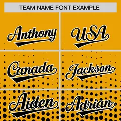 Yellow Black Gradient Polka Dot Varsity Letterman Jacket 3