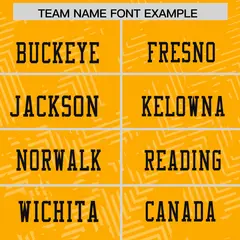 Yellow Black Graffiti Line Authentic Football Jersey 3