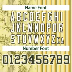 Yellow Black Hawaii Tropical Flower Stripe Baseball Jersey 4