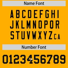 Yellow Black Sequin Lettering Football Jersey 4