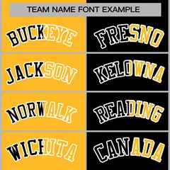 Yellow Black Two Tone Split Full-Snap Varsity Letterman Jacket 5