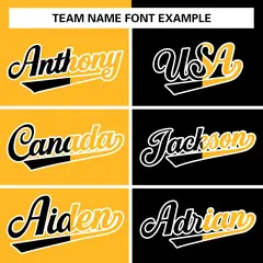 Yellow Black Two Tone Split Full-Snap Varsity Letterman Jacket 5