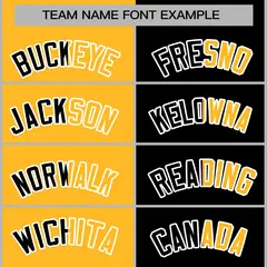 Yellow Black Two Tone Split Full-Snap Varsity Letterman Jacket 5
