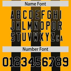 Yellow Black Vertical Fine Stripe Gradient Football Jersey 4