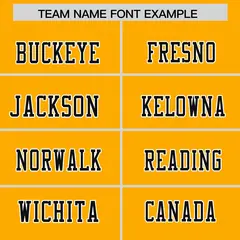 Yellow Black-White Classic Authentic Football Jersey 3