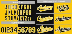 Yellow Black-White Split Fashion Baseball Jersey 3
