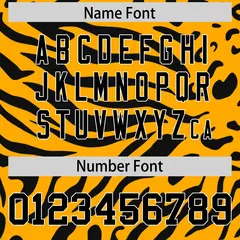 Yellow Black-White Zebra Stripes Authentic Football Jersey 4