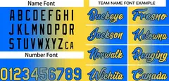 Yellow Blue Black-Blue Gradient Heal Basketball Jersey 3