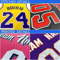 Yellow Blue Black-Blue Gradient Heal Basketball Jersey 4