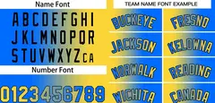 Yellow Blue-Black Gradient Bull Fashion Basketball Jersey 3