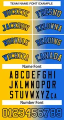 Yellow Blue-Black Gradient Fashion Basketball Jersey 3