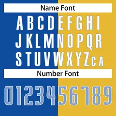 Yellow Blue-White Split Fashion Basketball Jersey 6