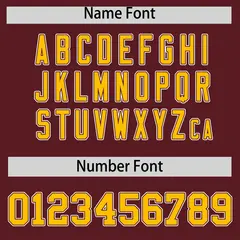 Yellow Burgundy Two Tone Gradient Fashion Baseball Jersey 4