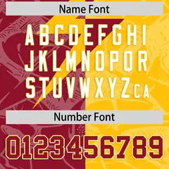 Yellow Cardinal Split Lightning Pattern Football Jersey 4