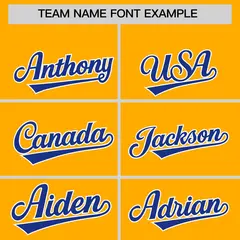 Yellow Classic Authentic Baseball Jersey 3