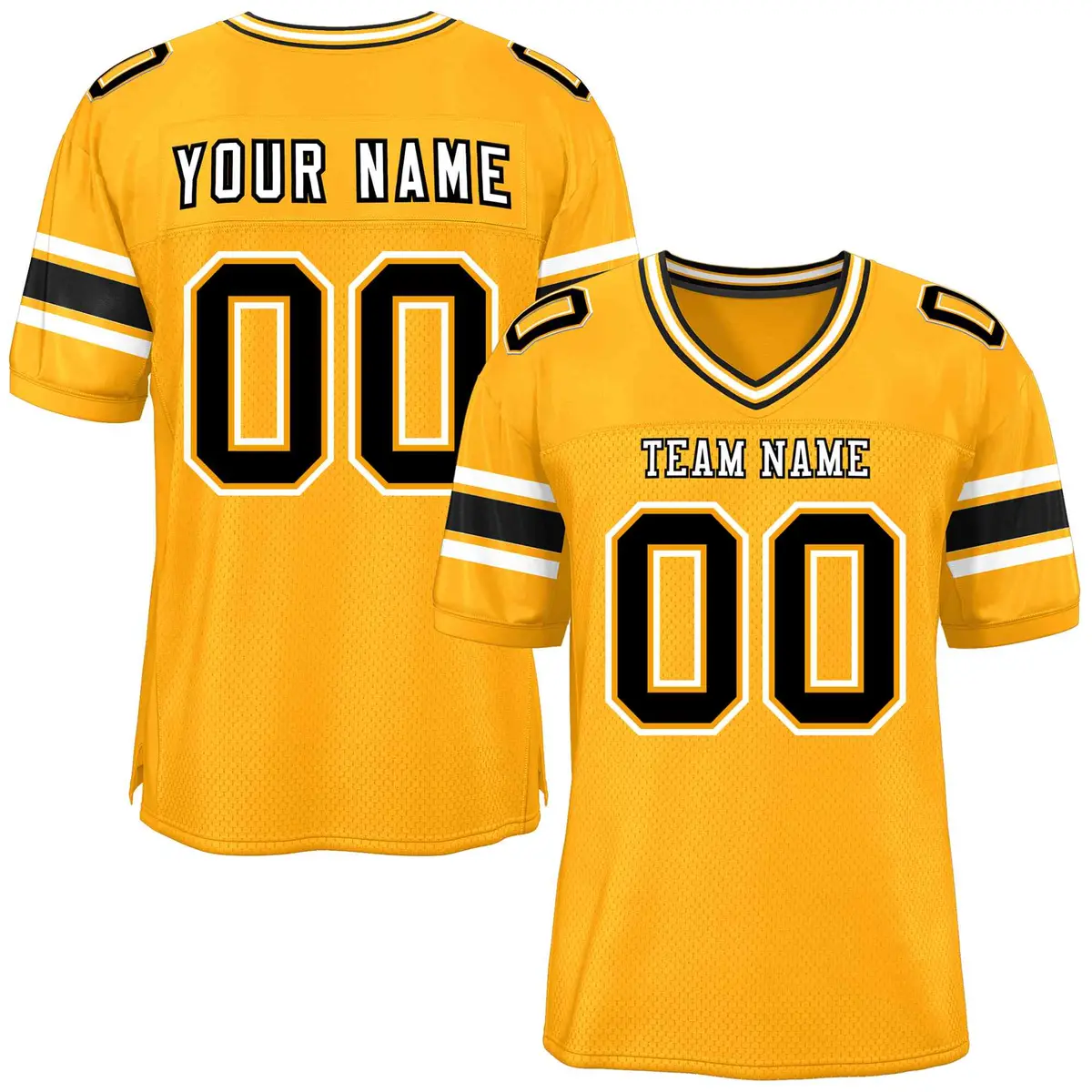 Yellow Classic Authentic Football Jersey