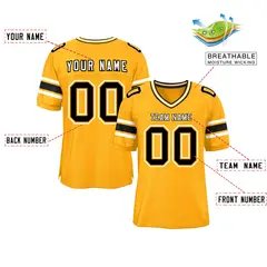 Yellow Classic Authentic Football Jersey 2