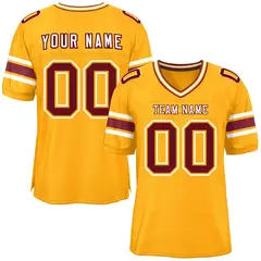 Yellow Classic Authentic Football Jersey 1