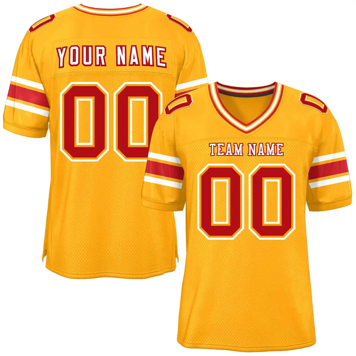 Yellow Classic Authentic Football Jersey