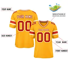 Yellow Classic Authentic Football Jersey 2