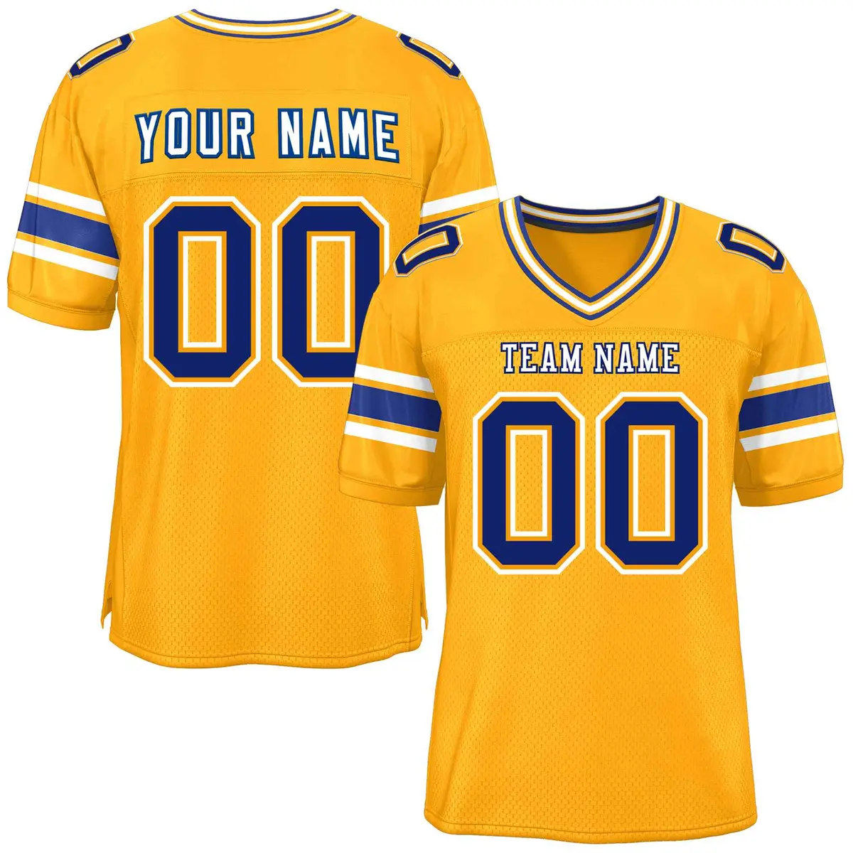 Yellow Classic Authentic Football Jersey