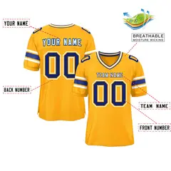 Yellow Classic Authentic Football Jersey 2