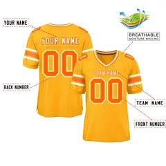 Yellow Classic Authentic Football Jersey 2
