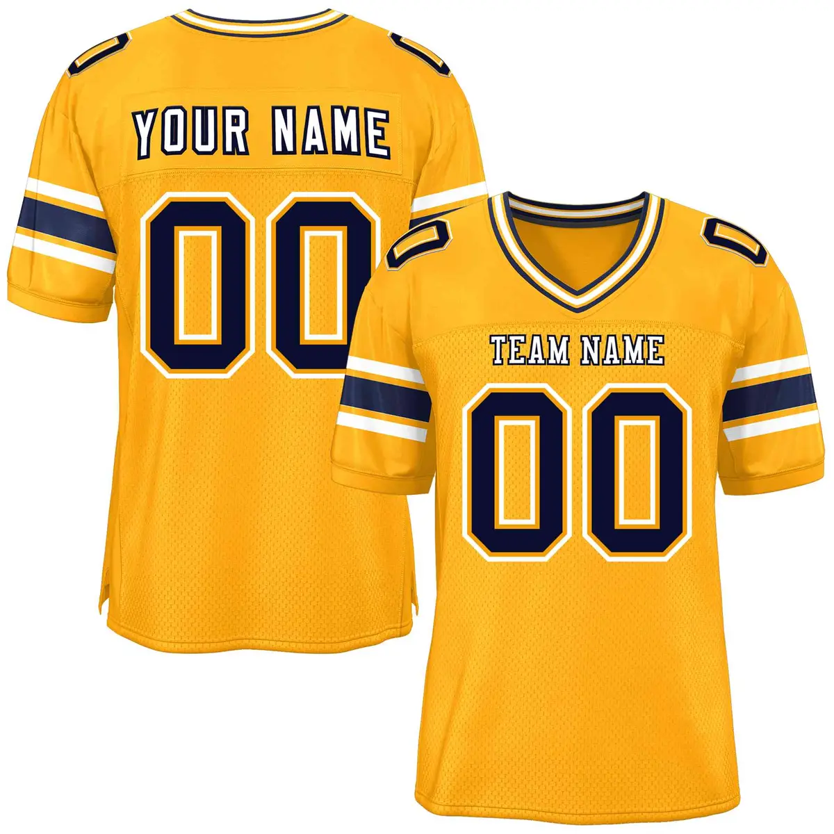 Yellow Classic Authentic Football Jersey
