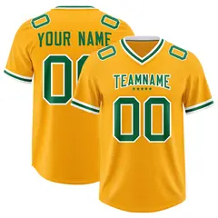 Yellow Classic Style American Football Jersey
