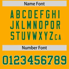 Yellow Classic Style American Football Jersey 4