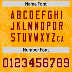 Yellow Crimson Graffiti Line Authentic Football Jersey 4