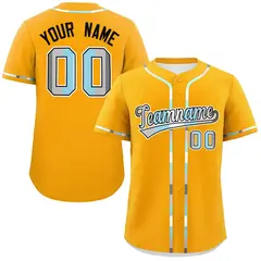 Yellow Demiboy Pride Month Classic Authentic Baseball Jersey 1