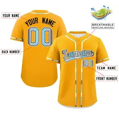 Yellow Demiboy Pride Month Classic Authentic Baseball Jersey 2