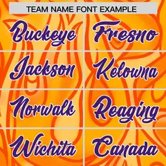 Yellow Graffiti Pattern Authentic Football Jersey 3