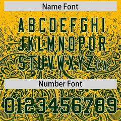Yellow Green Floral Gradient Full Button Baseball Jersey 10