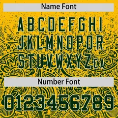 Yellow Green Floral Gradient Full Button Baseball Jersey 4