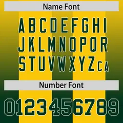 Yellow Green Gradient Vertical Stripe Football Jersey 4
