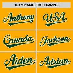 Yellow Green Raglan Sleeves Authentic Baseball Jersey 3