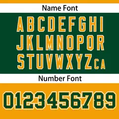 Yellow-Green Raglan Sleeves Football Jersey 4
