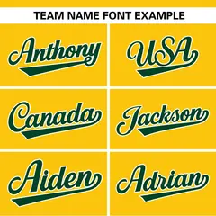 Yellow Green Side Spot Raglan Pullover Baseball Jersey 3