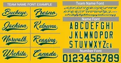 Yellow Green-White Classic Authentic Baseball Jersey 3