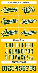 Yellow Green-White Classic Team Basketball Jersey 3