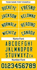 Yellow Green-White Classic Team Basketball Jersey 3